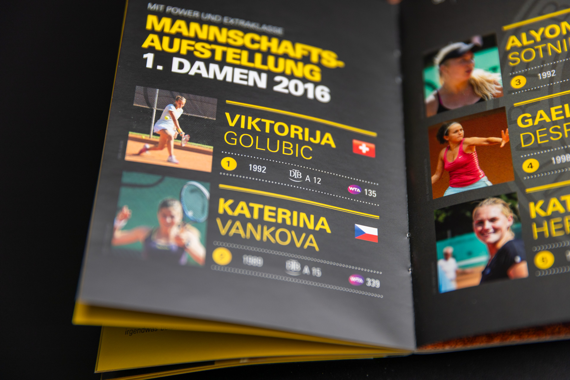 Details MSC-Magazin Tennis 2016