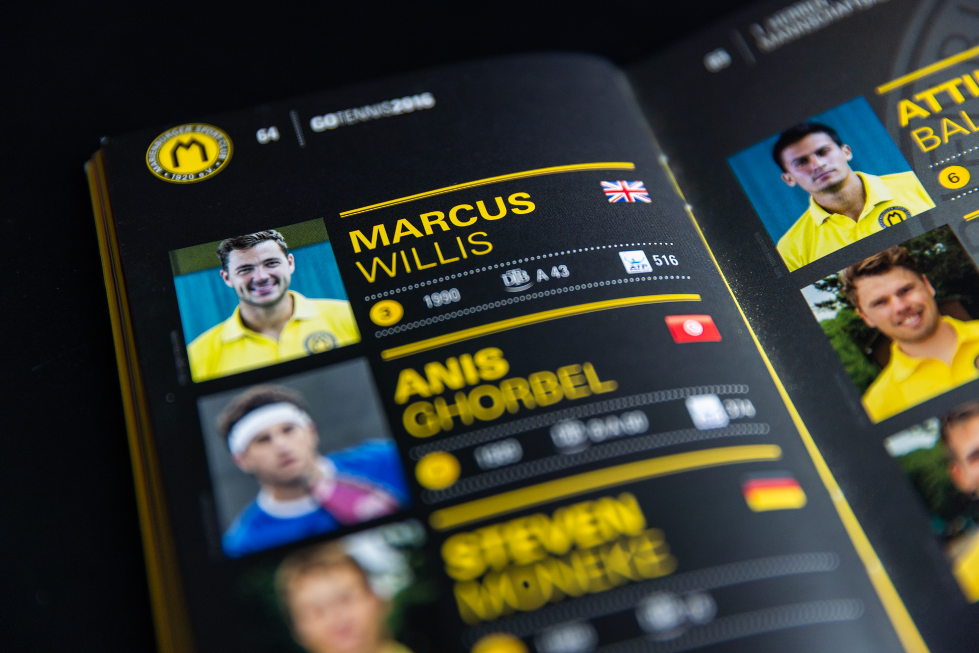 Details MSC-Magazin Tennis 2016