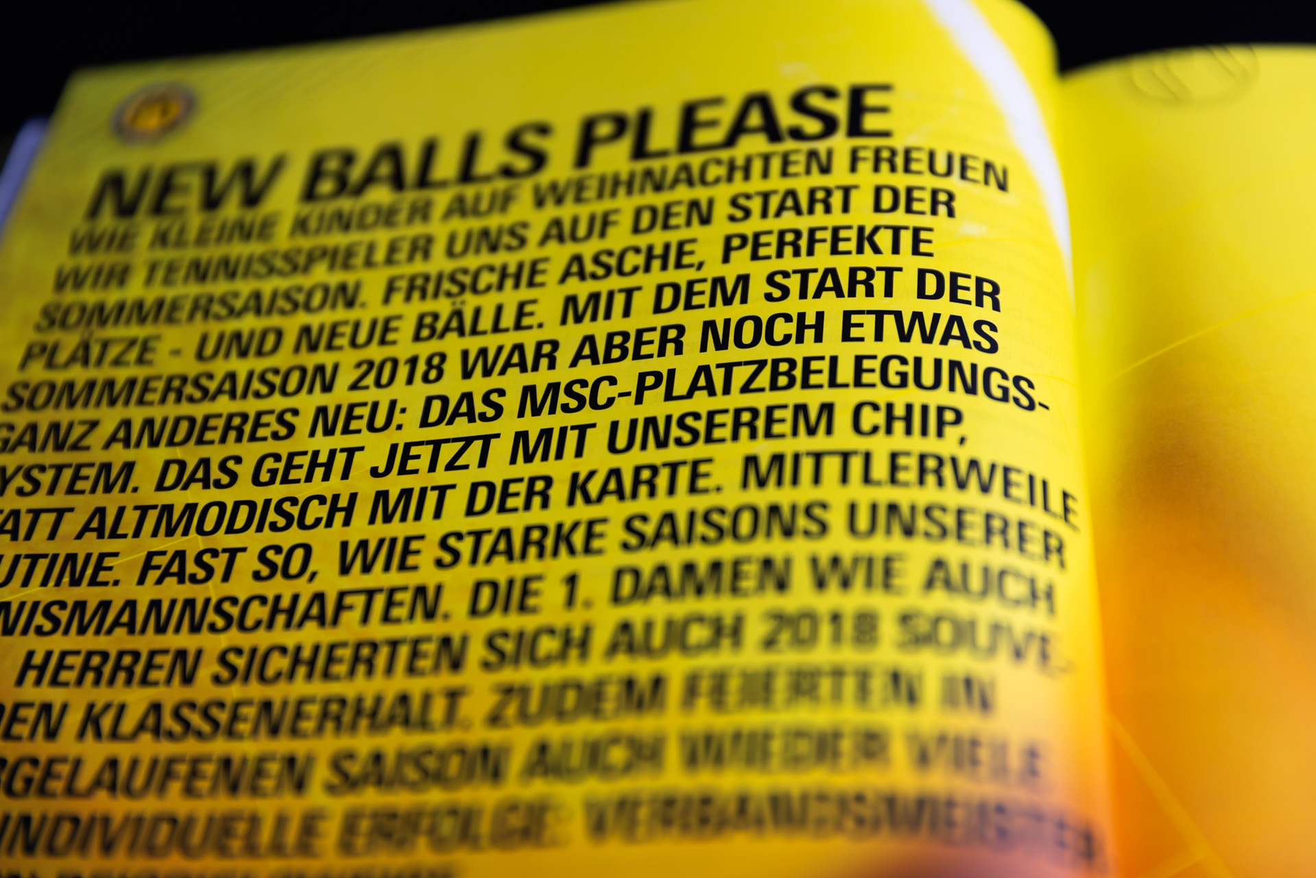 Details MSC-Magazin 2018
