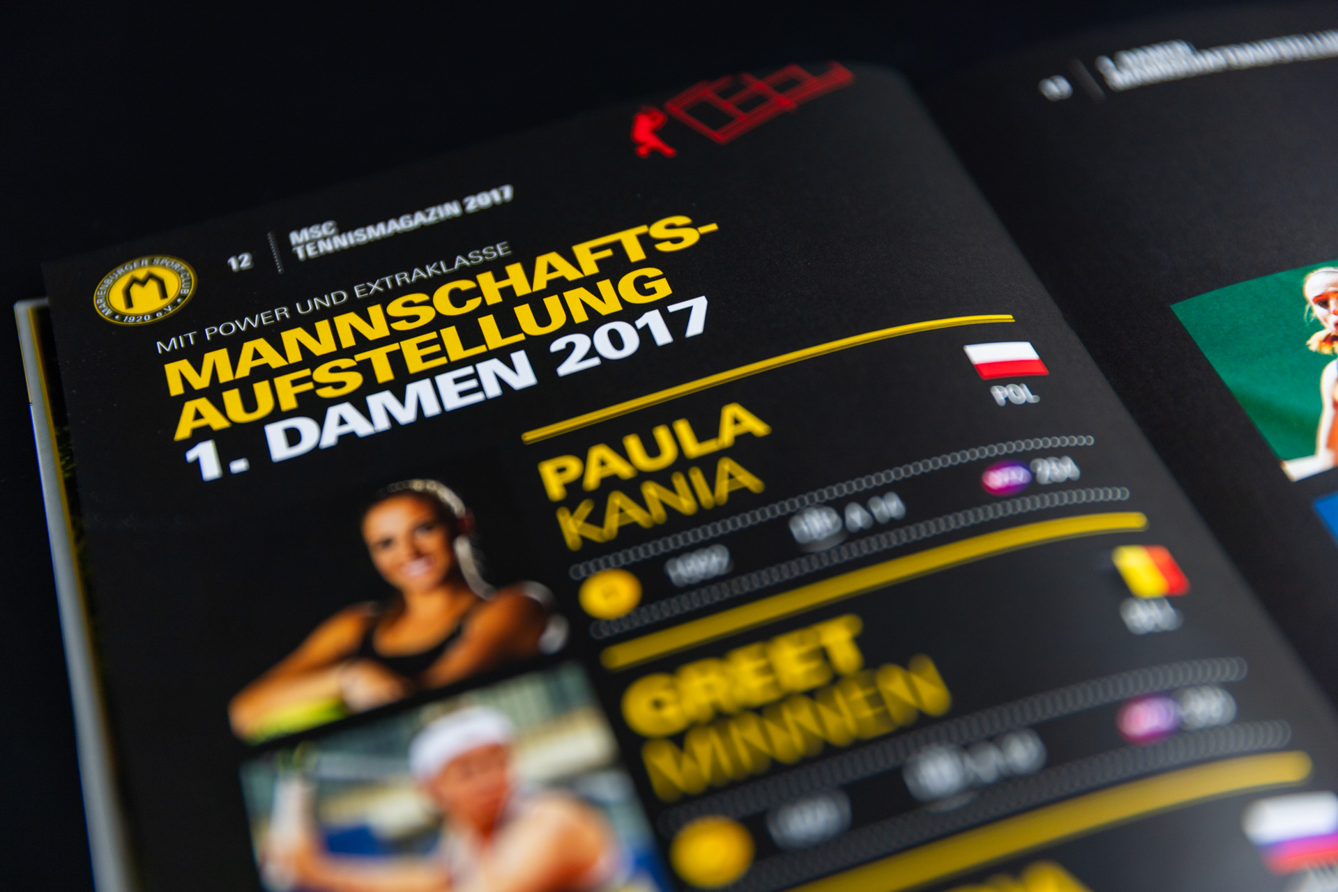 Details MSC-Magazin Tennis 2017