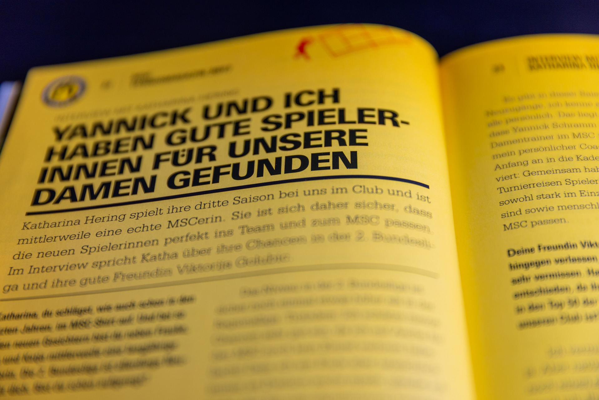 Details MSC-Magazin Tennis 2017
