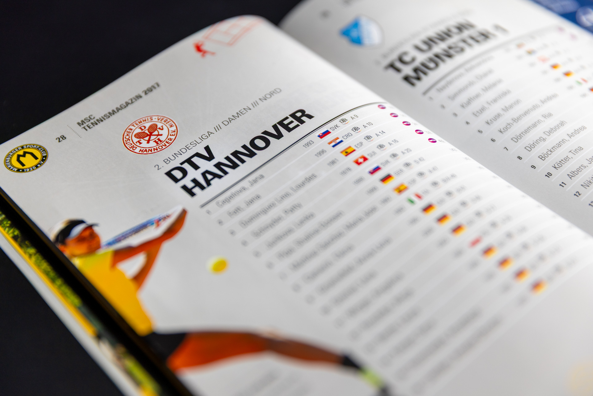 Details MSC-Magazin Tennis 2017