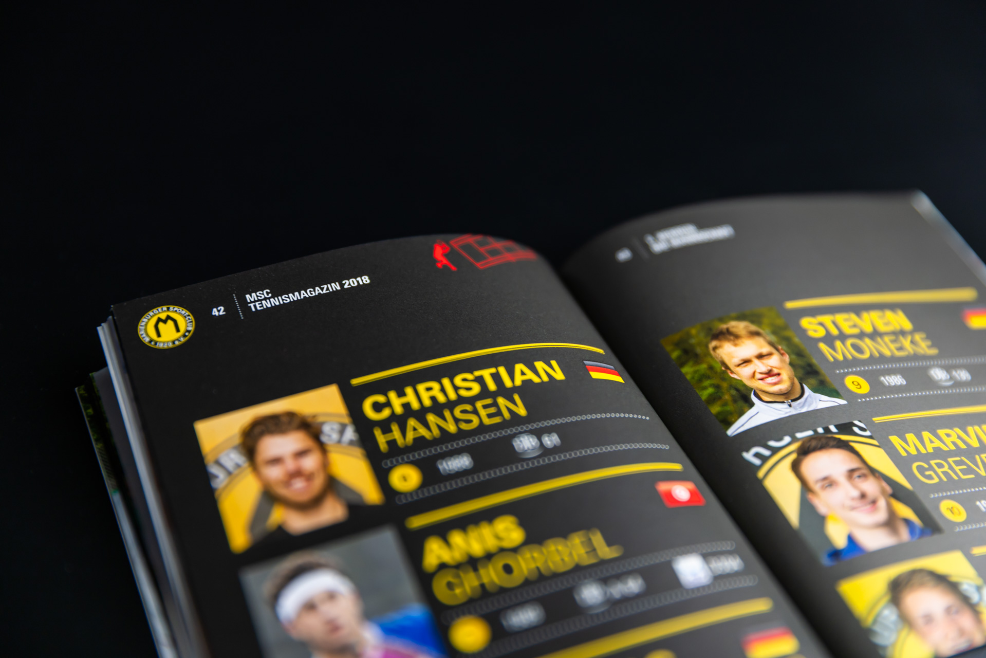 Details MSC-Magazin Tennis 2018